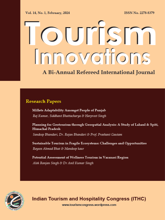Tourism Innovations Volume 14, No. 1 cover image